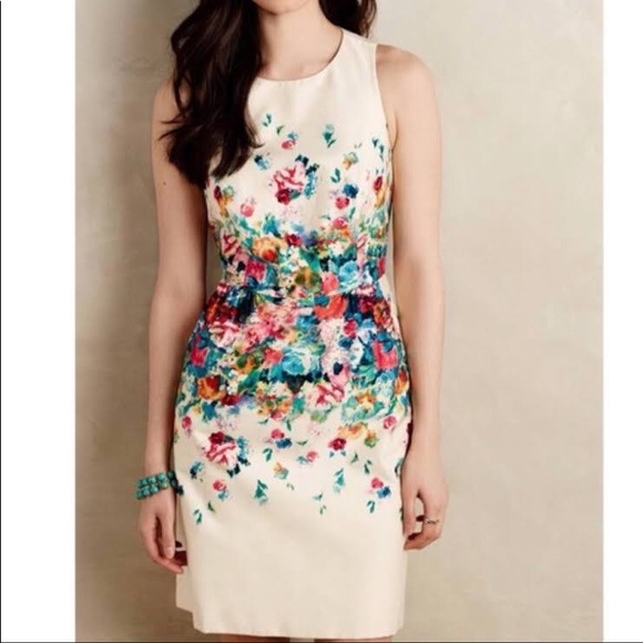 Anthropologie Maeve Tea Garden Sheath Dress - Picture 5 of 9